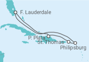 Itinerario del Crucero República Dominicana, St. Thomas y St. Maarten - Celebrity Cruises
