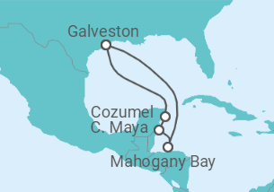Itinerario del Crucero México - Carnival Cruise Line