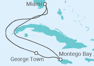 Itinerario del Crucero Jamaica e Islas Caimán - Carnival Cruise Line