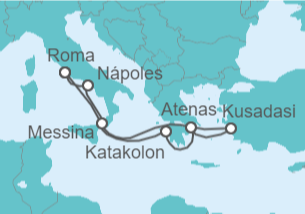 Itinerario del Crucero Turquía, Grecia e Italia - Carnival Cruise Line