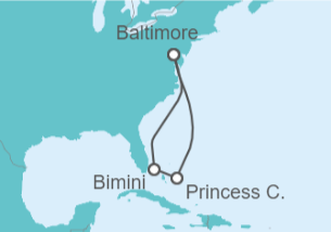 Itinerario del Crucero Estados Unidos (EE.UU.) - Carnival Cruise Line