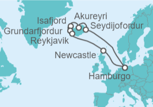 Itinerario del Crucero Volcanes, cascadas y colinas interminables I - Costa Cruceros