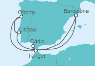 Itinerario del Crucero Portugal, España - Celebrity Cruises