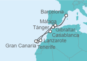 Itinerario del Crucero Islas Canarias y Marruecos - Celebrity Cruises