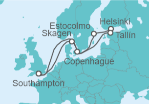 Itinerario del Crucero Capitales Bálticas - Celebrity Cruises