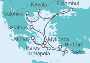 Itinerario del Crucero Islas Griegas y Turquía - Explora Journeys