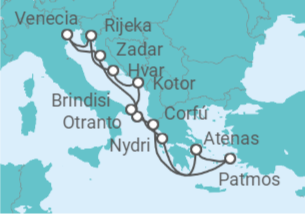 Itinerario del Crucero Islas Griegas, Italia y Montenegro - Explora Journeys