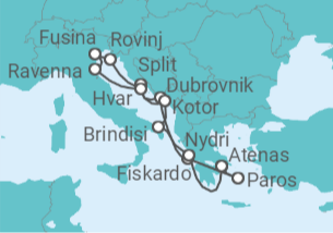 Itinerario del Crucero Islas Griegas y Croacia - Explora Journeys