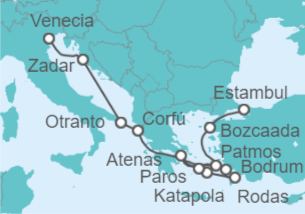 Itinerario del Crucero Turquía, Grecia y Croacia - Explora Journeys