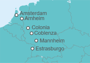 Itinerario del Crucero Encantos de Rhin I - Exclusivo - Panavision