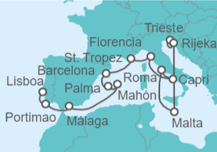 Itinerario del Crucero Desde Venecia a Lisboa - Regent Seven Seas