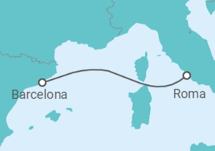 Itinerario del Crucero España - MSC Cruceros
