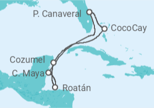 Itinerario del Crucero Caribe Occidental y Perfect Day - Royal Caribbean