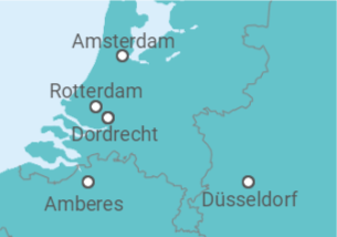 Itinerario del Crucero De Düsseldorf a Ámsterdam  - Riverside