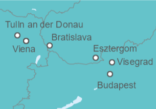 Itinerario del Crucero Navegando por el Danubio  - Riverside