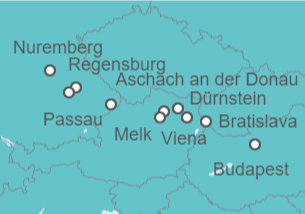 Itinerario del Crucero De Budapest a Nuremberg  - Riverside