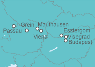 Itinerario del Crucero Serenata del Danubio - Riverside