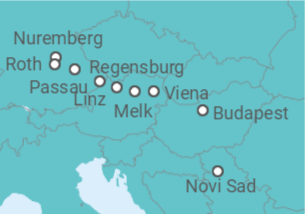 Itinerario del Crucero De Nuremberg a Budapest  - Riverside
