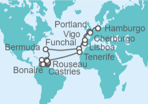 Itinerario del Crucero Caribe - AIDA
