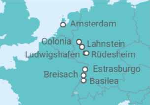 Itinerario del Crucero Suiza, Alemania, Holanda - AmaWaterways