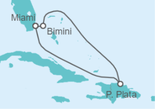 Itinerario del Crucero Seducción Dominicana  - Virgin Voyages