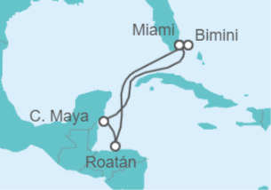 Itinerario del Crucero Encanto del Caribe Occidental  - Virgin Voyages