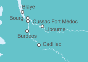 Itinerario del Crucero Francia - AmaWaterways