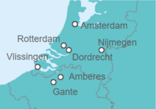 Itinerario del Crucero Navegando por el Rin  - Riverside