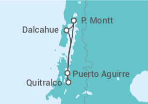 Itinerario del Crucero Chile - Skorpios