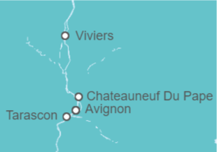 Itinerario del Crucero Joyas del Sur de Francia - Riverside