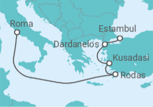 Itinerario del Crucero De Roma a Estambul - Cunard