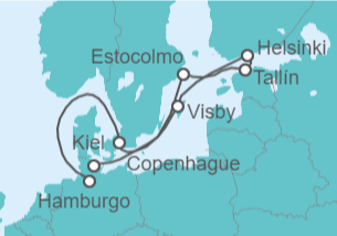 Itinerario del Crucero Báltico - Cunard