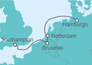 Itinerario del Crucero Bélgica, Holanda - Cunard