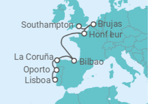 Itinerario del Crucero Capitales del Mar Báltico y del Norte - Oceania Cruises