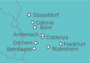 Itinerario del Crucero Alemania - Riverside
