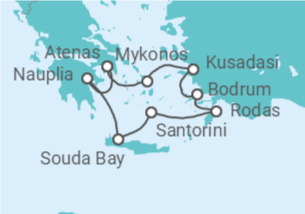 Itinerario del Crucero Islas Griegas y Turquía - Silversea