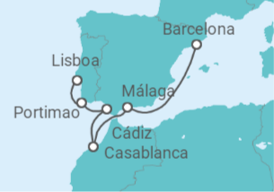 Itinerario del Crucero Glorias de Iberia - Regent Seven Seas
