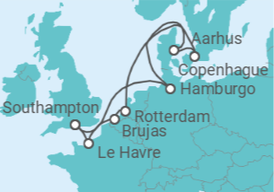 Itinerario del Crucero Norte de Europa - Princess Cruises