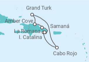 Itinerario del Crucero Todos los colores del Caribe  - Costa Cruceros