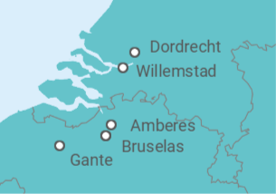 Itinerario del Crucero Descubriendo Bélgica - Crucemundo