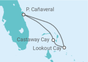 Itinerario del Crucero Castaway Cay y Lighthouse Point - Disney Cruise Line