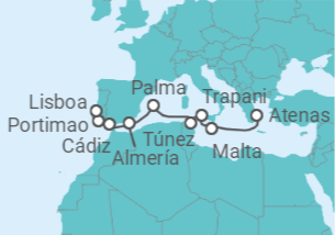 Itinerario del Crucero Iberia clásica - Regent Seven Seas