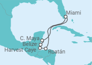 Itinerario del Crucero Enamórese del Caribe - Regent Seven Seas