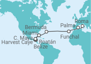 Itinerario del Crucero Islas del océano Atlántico  - Regent Seven Seas
