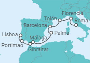 Itinerario del Crucero Verano en la Toscana - Regent Seven Seas