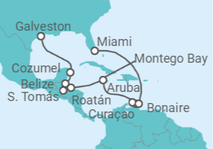 Itinerario del Crucero Mares azules y pueblos en tonos pastel - Regent Seven Seas
