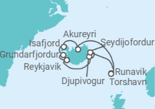 Itinerario del Crucero Sol mágico de medianoche - Regent Seven Seas