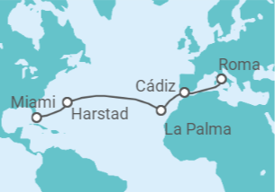 Itinerario del Crucero Tesoros del Atlántico - Regent Seven Seas