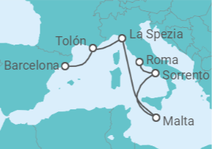 Itinerario del Crucero Noches en el Mediterráneo  - Regent Seven Seas