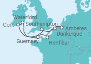 Itinerario del Crucero Maestros flamencos, campos irlandeses - Regent Seven Seas